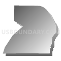 Leelanau County, Michigan (Gray Gradient Fill with Shadow)
