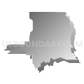 St. Landry Parish, Louisiana (Gray Gradient Fill with Shadow)