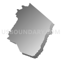 Pendleton County, West Virginia (Gray Gradient Fill with Shadow)