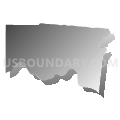 Hamilton County, Ohio (Gray Gradient Fill with Shadow)