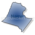 Loudoun County, Virginia (Radial Fill with Shadow)