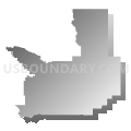 Missoula County, Montana (Gray Gradient Fill with Shadow)