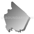 Breckinridge County, Kentucky (Gray Gradient Fill with Shadow)