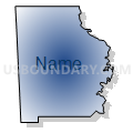 Washington County, Alabama (Radial Fill with Shadow)