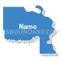 Lyman County, South Dakota (Solid Fill with Shadow)