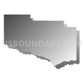 Jerome County, Idaho (Gray Gradient Fill with Shadow)