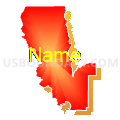 Sutter County, California (Bright Blending Fill with Shadow)