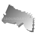 Charles City County, Virginia (Gray Gradient Fill with Shadow)