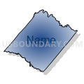 Spotsylvania County, Virginia (Radial Fill with Shadow)