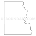 Lincoln County, South Dakota (Light Gray Border)
