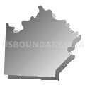 Saline County, Missouri (Gray Gradient Fill with Shadow)