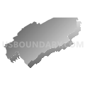 Hawkins County, Tennessee (Gray Gradient Fill with Shadow)