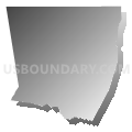 Warren County, North Carolina (Gray Gradient Fill with Shadow)