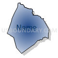 Edgecombe County, North Carolina (Radial Fill with Shadow)