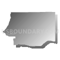 Marbury CCD, Autauga County, Alabama (Gray Gradient Fill with Shadow)
