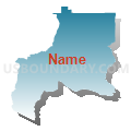 Auburn-Opelika CCD, Lee County, Alabama (Blue Gradient Fill with Shadow)