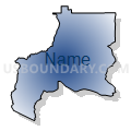 Auburn-Opelika CCD, Lee County, Alabama (Radial Fill with Shadow)