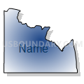 Bonita-Klondyke CCD, Graham County, Arizona (Radial Fill with Shadow)