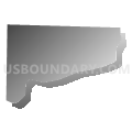 Morgan township, Cleburne County, Arkansas (Gray Gradient Fill with Shadow)