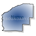 Center Point township, Howard County, Arkansas (Radial Fill with Shadow)