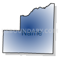 Albany township, Nevada County, Arkansas (Radial Fill with Shadow)
