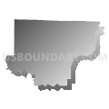 California township, Madison County, Arkansas (Gray Gradient Fill with Shadow)