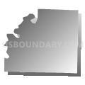 California township, Faulkner County, Arkansas (Gray Gradient Fill with Shadow)