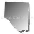 Ozark township, Sharp County, Arkansas (Gray Gradient Fill with Shadow)