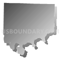 Morgan township, Sharp County, Arkansas (Gray Gradient Fill with Shadow)