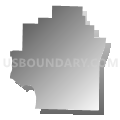 Township 4, Benton County, Arkansas (Gray Gradient Fill with Shadow)