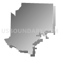 Union township, Van Buren County, Arkansas (Gray Gradient Fill with Shadow)