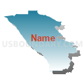 Russian River-Sonoma Coast CCD, Sonoma County, California (Blue Gradient Fill with Shadow)