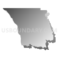 Laytonville-Leggett CCD, Mendocino County, California (Gray Gradient Fill with Shadow)