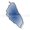 Lake Berryessa CCD, Napa County, California (Radial Fill with Shadow)