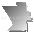 South Bay Cities CCD, Los Angeles County, California (Gray Gradient Fill with Shadow)