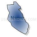 West Santa Cruz CCD, Santa Cruz County, California (Radial Fill with Shadow)