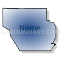 West Conejos CCD, Conejos County, Colorado (Radial Fill with Shadow)