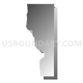 Parker CCD, Douglas County, Colorado (Gray Gradient Fill with Shadow)