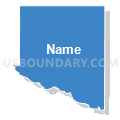 Sargent CCD, Rio Grande County, Colorado (Solid Fill with Shadow)