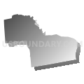 Middletown town, Middlesex County, Connecticut (Gray Gradient Fill with Shadow)