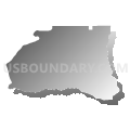 Omaha CCD, Stewart County, Georgia (Gray Gradient Fill with Shadow)