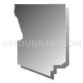 Winchester CCD, Lewis County, Idaho (Gray Gradient Fill with Shadow)
