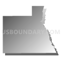 Holbrook CCD, Oneida County, Idaho (Gray Gradient Fill with Shadow)
