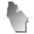 Malad City CCD, Oneida County, Idaho (Gray Gradient Fill with Shadow)