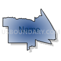 Boise City CCD, Ada County, Idaho (Radial Fill with Shadow)