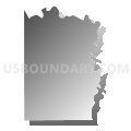 Sandridge No. 8 precinct, Menard County, Illinois (Gray Gradient Fill with Shadow)