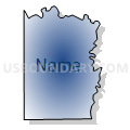 Sandridge No. 8 precinct, Menard County, Illinois (Radial Fill with Shadow)