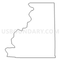 East Galena township, Jo Daviess County, Illinois (Light Gray Border)