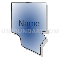 Menominee township, Jo Daviess County, Illinois (Radial Fill with Shadow)