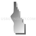 Jonesboro District 1 precinct, Union County, Illinois (Gray Gradient Fill with Shadow)